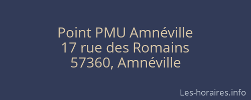 Point PMU Amnéville