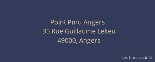 Point Pmu Angers