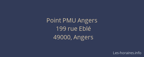 Point PMU Angers