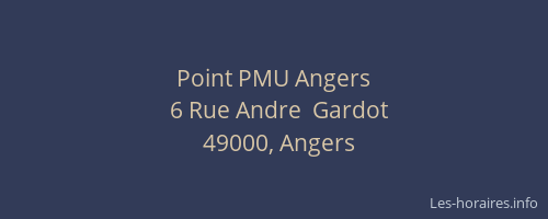 Point PMU Angers