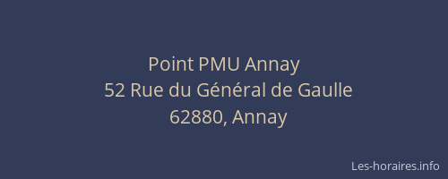 Point PMU Annay