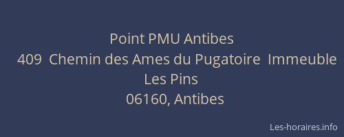 Point PMU Antibes