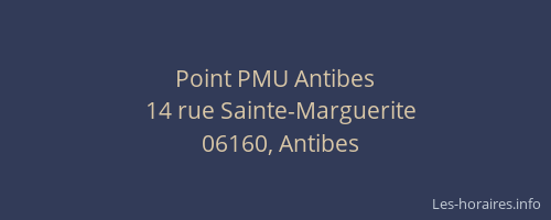 Point PMU Antibes