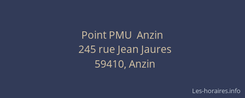 Point PMU  Anzin