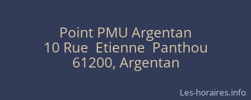 Point PMU Argentan