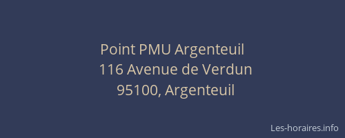Point PMU Argenteuil