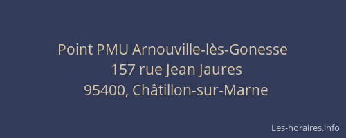 Point PMU Arnouville-lès-Gonesse