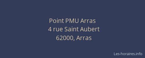 Point PMU Arras