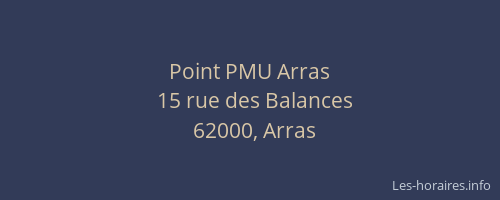 Point PMU Arras