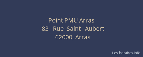 Point PMU Arras