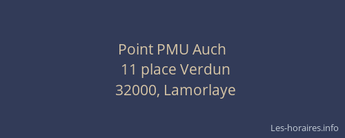 Point PMU Auch