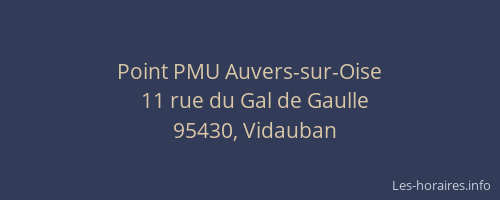Point PMU Auvers-sur-Oise