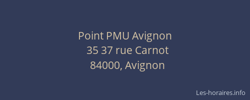 Point PMU Avignon