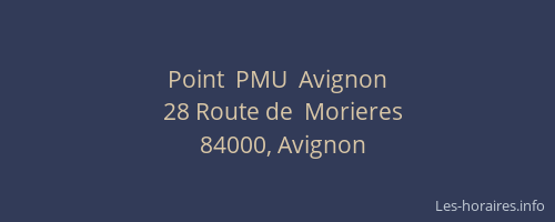 Point  PMU  Avignon