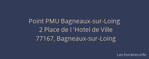Point PMU Bagneaux-sur-Loing