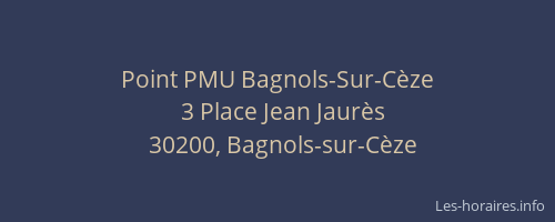 Point PMU Bagnols-Sur-Cèze