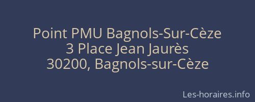 Point PMU Bagnols-Sur-Cèze