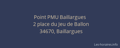 Point PMU Baillargues