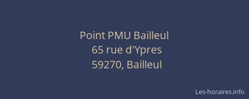 Point PMU Bailleul