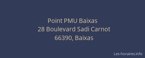 Point PMU Baixas