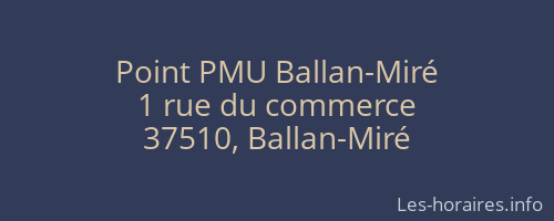 Point PMU Ballan-Miré