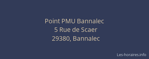 Point PMU Bannalec