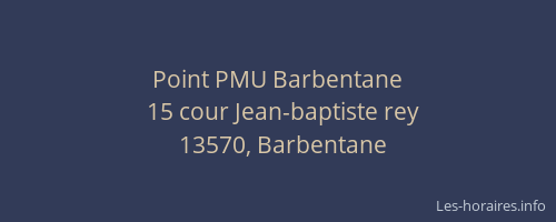 Point PMU Barbentane