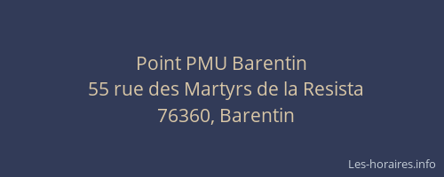 Point PMU Barentin