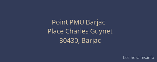 Point PMU Barjac