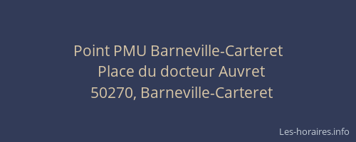 Point PMU Barneville-Carteret