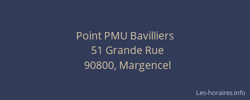 Point PMU Bavilliers