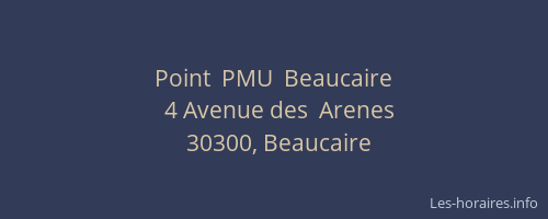 Point  PMU  Beaucaire