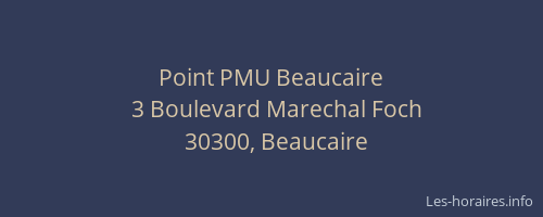 Point PMU Beaucaire