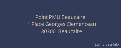 Point PMU Beaucaire