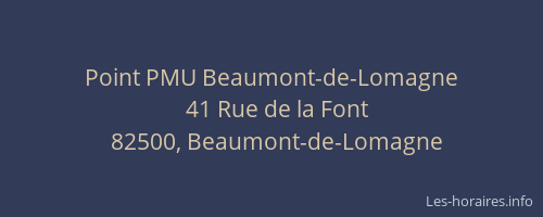 Point PMU Beaumont-de-Lomagne