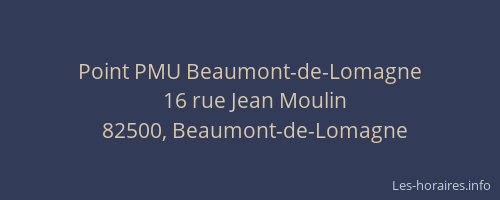 Point PMU Beaumont-de-Lomagne