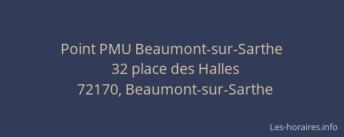 Point PMU Beaumont-sur-Sarthe