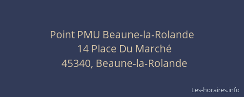 Point PMU Beaune-la-Rolande