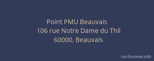 Point PMU Beauvais