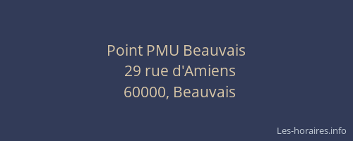 Point PMU Beauvais