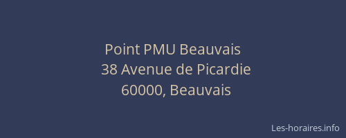 Point PMU Beauvais