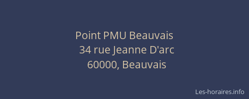 Point PMU Beauvais