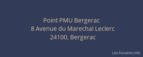 Point PMU Bergerac