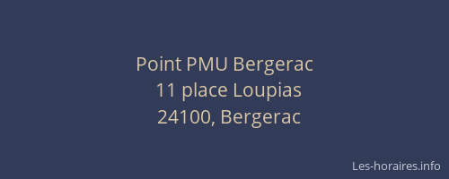 Point PMU Bergerac