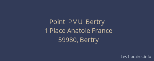 Point  PMU  Bertry