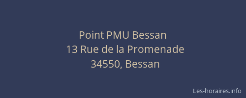 Point PMU Bessan