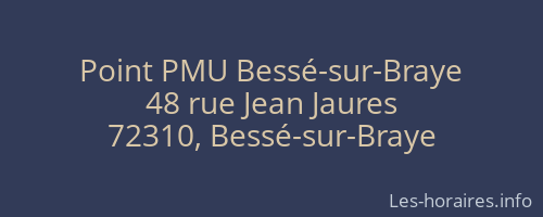 Point PMU Bessé-sur-Braye