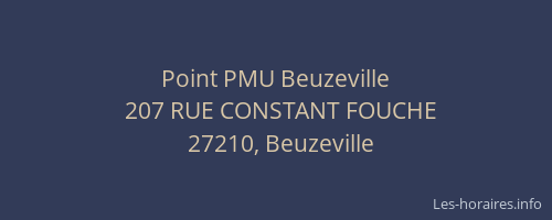Point PMU Beuzeville
