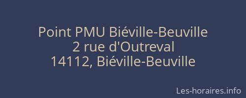 Point PMU Biéville-Beuville