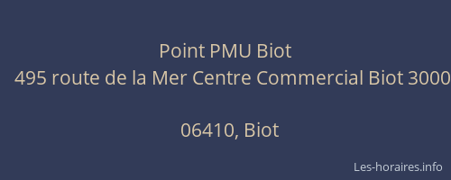 Point PMU Biot